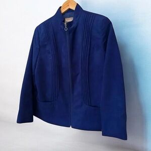 Tanjay Royal Blue Jacket Women's Size 10 Full Zip